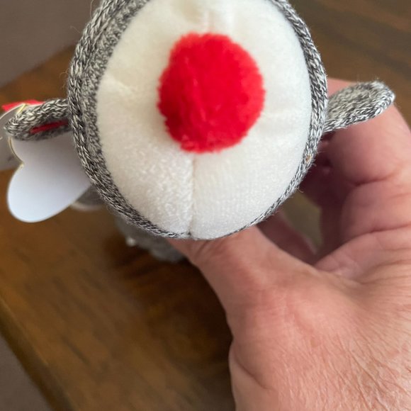 Ty ❤️ Beanie Baby Socks The Sock Monkey EXCLUSIVE RARE RETIRED BABIES - Picture 6 of 6